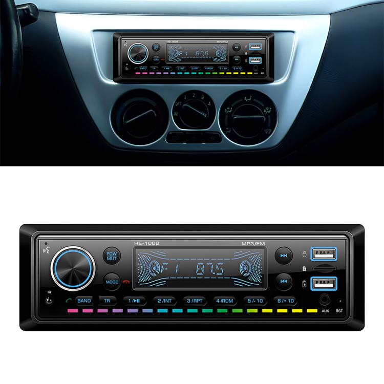 Universal Single-DIN Car Bluetooth MP3 Player FM Radio, Standard without Memory Card, Standard with 64GB Memory Card