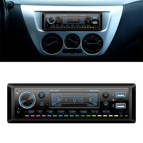 Universal Single-DIN Car Bluetooth MP3 Player FM Radio, Standard without Memory Card, Standard with 64GB Memory Card