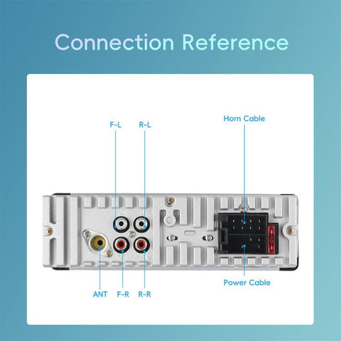 Universal Single-DIN Car Bluetooth MP3 Player FM Radio, Standard without Memory Card, Standard with 64GB Memory Card