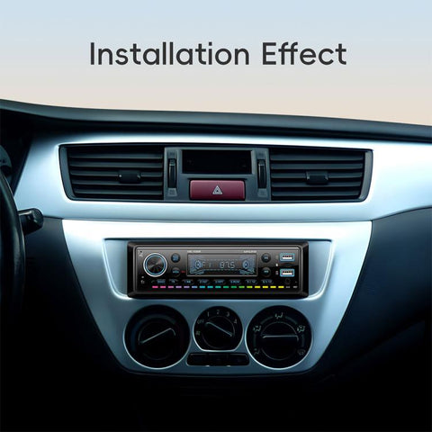 Universal Single-DIN Car Bluetooth MP3 Player FM Radio, Standard without Memory Card, Standard with 64GB Memory Card