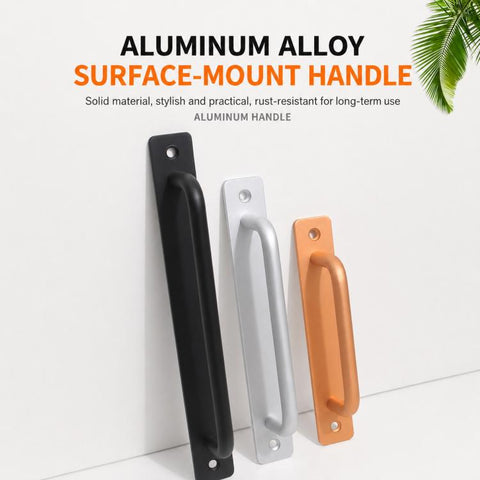 Widened Style Aluminum Alloy Furniture Pull Handles Door Handles with Mounting Screws, 200mm