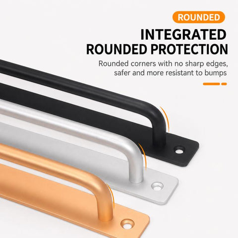 Widened Style Aluminum Alloy Furniture Pull Handles Door Handles with Mounting Screws, 200mm