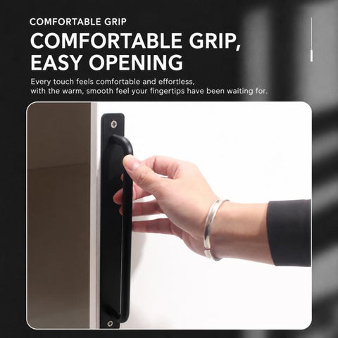 Widened Style Aluminum Alloy Furniture Pull Handles Door Handles with Mounting Screws, 200mm