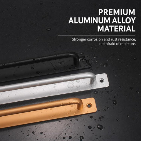 Widened Style Aluminum Alloy Furniture Pull Handles Door Handles with Mounting Screws, 200mm