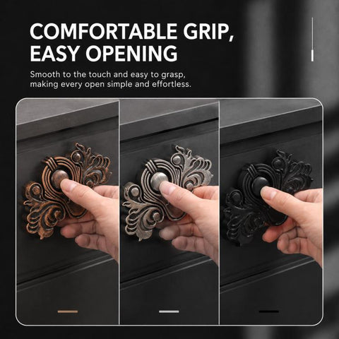 Butterfly-Shaped Furniture Metal Pull Handles Door Handles with Mounting Screws