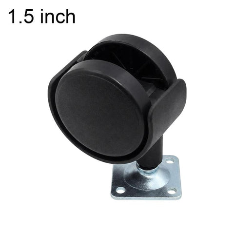 10pcs/Pack Plate Mount Swivel Caster Furniture Thickened Caster Wheels, 1 inch, 1.25 inch, 1.5 inch, 2 inch