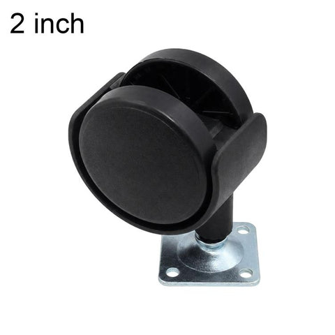 10pcs/Pack Plate Mount Swivel Caster Furniture Thickened Caster Wheels, 1 inch, 1.25 inch, 1.5 inch, 2 inch