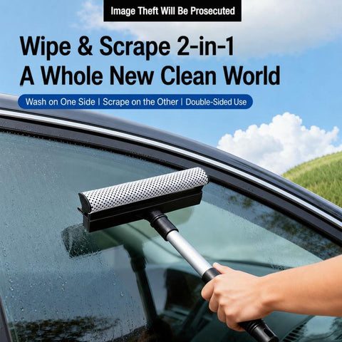 2 in 1 Detachable Car Cleaning Brushes  Window Wipers, Standard, Upgraded