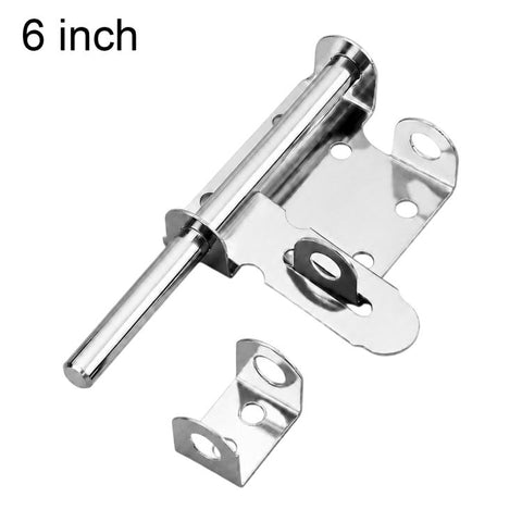 304 Stainless Steel Slide Bolt Latch, Heavy-Duty Barrel Bolt Door Lock, 4 inch, 6 inch, 8 inch