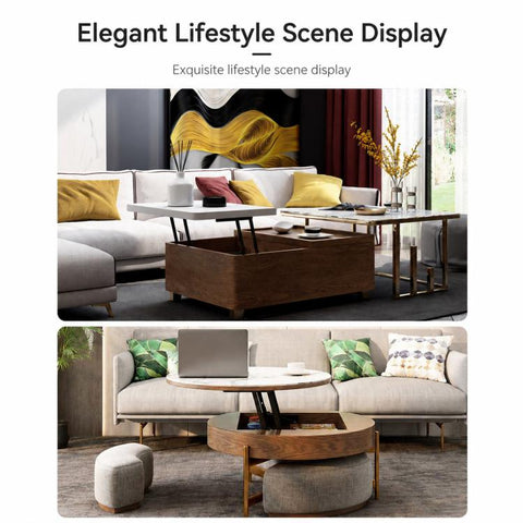 2pcs/Pack Furniture Support Lift Bracket Coffee Table Lift-Top Mechanism, Pneumatic Style, Spring Style