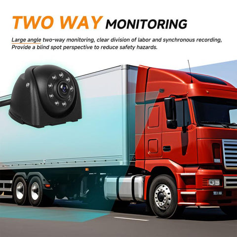 10.36 inch Trucks Electronic Rear-View Mirror Digital HD Wired Touchscreen 2 in 1 Set with BSD DVRs