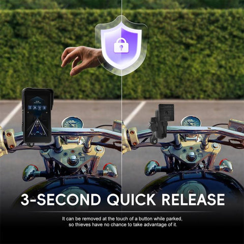 5 inch Vertical Motorcycle Portable Waterproof CarPlay GPS Navigator, Standard, Standard+Tire Pressure Monitor