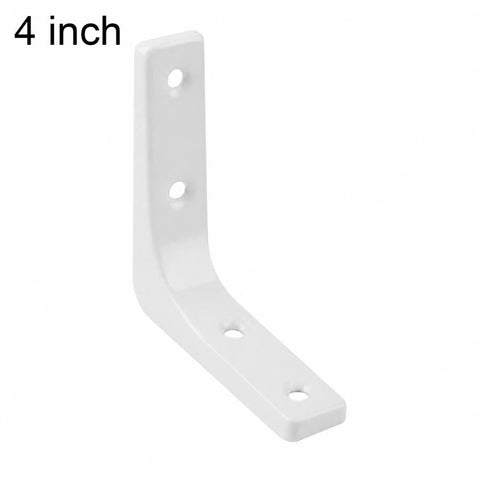 Simple Cold-Rolled Steel Right Angle Curved L-Shaped Wall Storage Shelf Support Braces, 3 inch, 4 inch, 5 inch, 6 inch, 8 inch, 10 inch, 12 inch, 16 inch