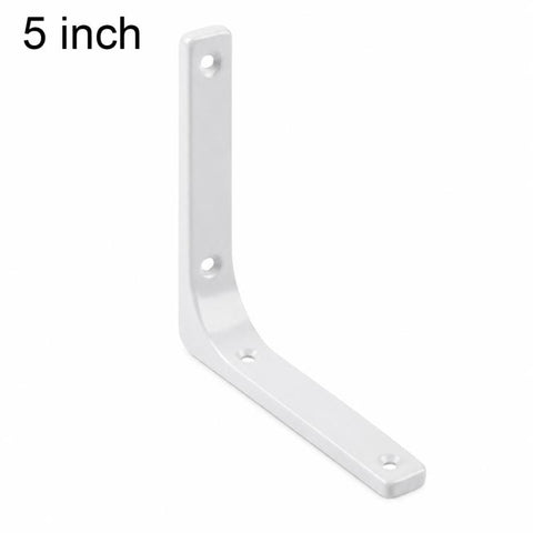Simple Cold-Rolled Steel Right Angle Curved L-Shaped Wall Storage Shelf Support Braces, 3 inch, 4 inch, 5 inch, 6 inch, 8 inch, 10 inch, 12 inch, 16 inch