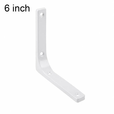 Simple Cold-Rolled Steel Right Angle Curved L-Shaped Wall Storage Shelf Support Braces, 3 inch, 4 inch, 5 inch, 6 inch, 8 inch, 10 inch, 12 inch, 16 inch