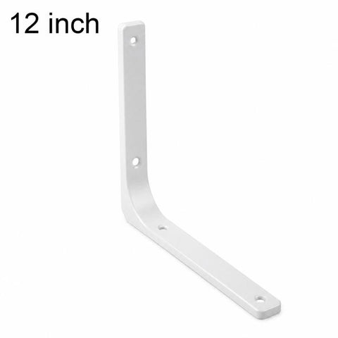 Simple Cold-Rolled Steel Right Angle Curved L-Shaped Wall Storage Shelf Support Braces, 3 inch, 4 inch, 5 inch, 6 inch, 8 inch, 10 inch, 12 inch, 16 inch