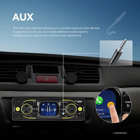 2.17 inch Car HD Touchable Screen Single Din MP5 Player, Standard, Standard+64GB memory card