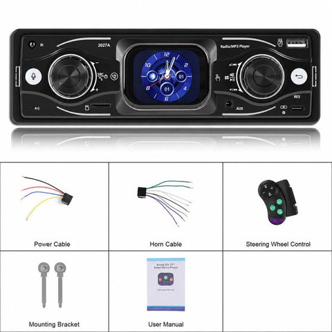 2.17 inch Car HD Touchable Screen Single Din MP5 Player, Standard, Standard+64GB memory card
