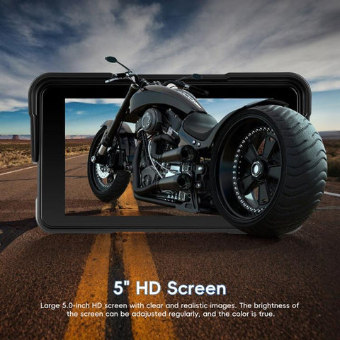 5 inch Landscape-oriented Motorcycle Wireless CarPlay and Android Auto Display Screen Navigator, Standard, with Tire Pressure Sensor
