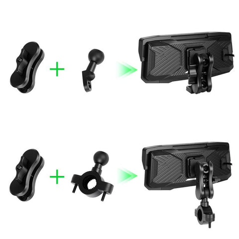 6.86 inch Motorcycle Wireless CarPlay and Android Auto Display Screen Navigator, Standard, with Tire Pressure Sensor