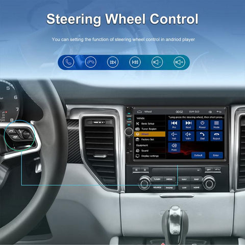 7 inch Car HD Touchable Screen Wireless Carplay Dual Spindle MP5 Player, Standard, Standard+Reversing Camera