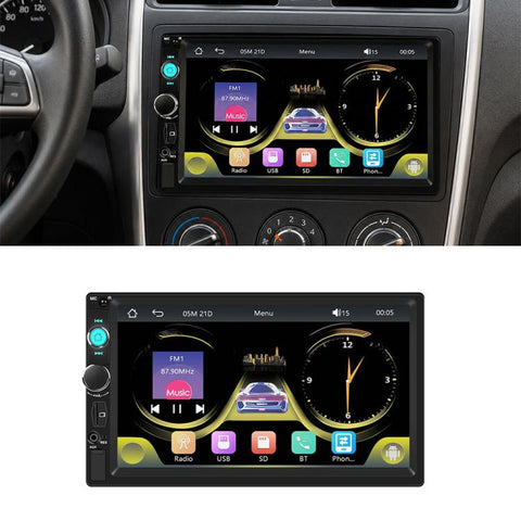 7 inch Car HD Touchable Screen Wireless Carplay Dual Spindle MP5 Player, Standard, Standard+Reversing Camera
