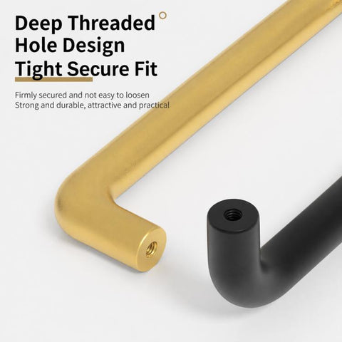 Solid Aluminum Alloy Cabinet Door Pull Handle, Furniture Handles Door Knob, 96mm, 128mm, 160mm