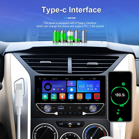 6.9 inch Car Wireless Carplay Dual Spindle MP5 Player, Standard, Standard+Reversing Camera