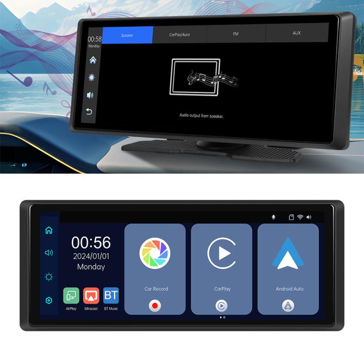 8.1 inch 2K Center CarPlay Auto Car Portable Navigation Screen, Standard, Standard+Reversing Camera