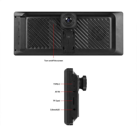 8.1 inch 2K Center CarPlay Auto Car Portable Navigation Screen, Standard, Standard+Reversing Camera