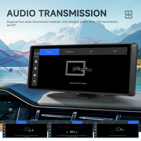8.1 inch 2K Center CarPlay Auto Car Portable Navigation Screen, Standard, Standard+Reversing Camera