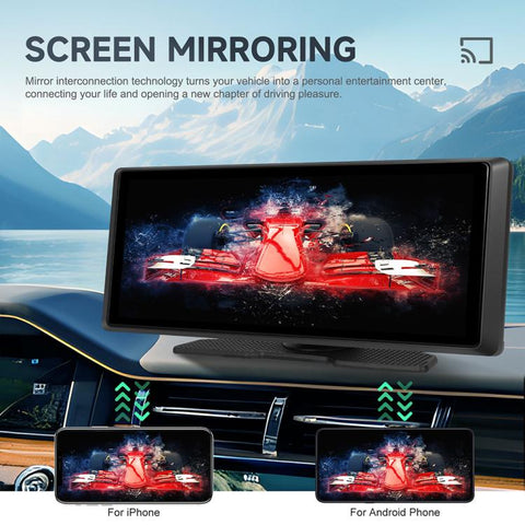 8.1 inch 2K Center CarPlay Auto Car Portable Navigation Screen, Standard, Standard+Reversing Camera