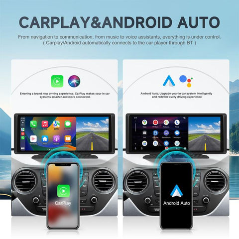 8.1 inch 2K Center CarPlay Auto Car Portable Navigation Screen, Standard, Standard+Reversing Camera
