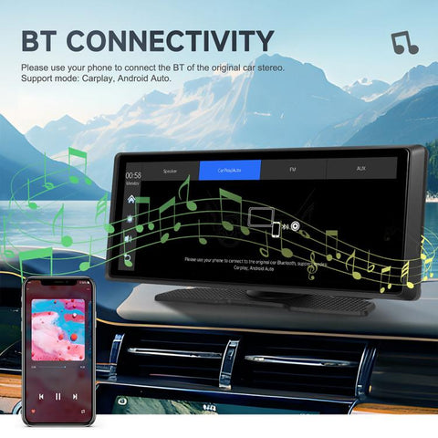 8.1 inch 2K Center CarPlay Auto Car Portable Navigation Screen, Standard, Standard+Reversing Camera