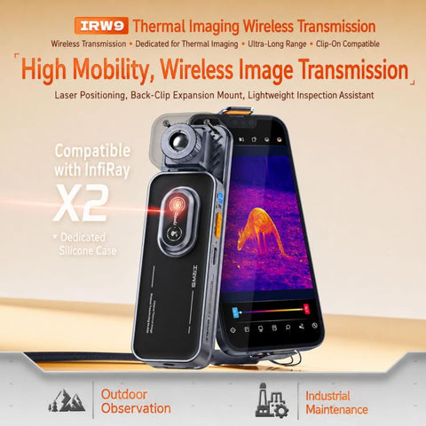 QIANLI IRW9 Back Clip Wireless Thermal Imaging Video Transmission Device