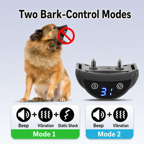 PaiPaitek PD259B USB Rechargeable Auto Anti Barking Dog Training Collar, PD259B