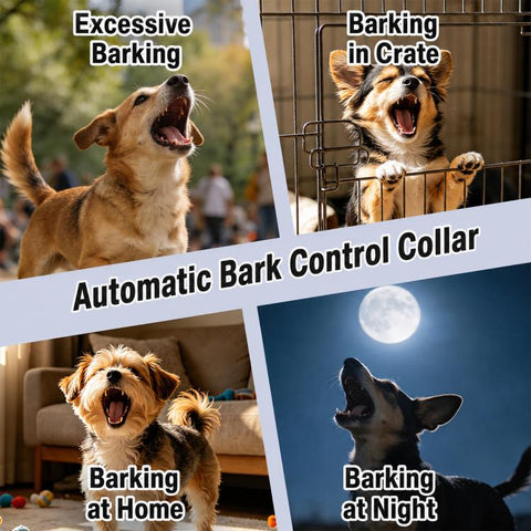 PaiPaitek PD259B USB Rechargeable Auto Anti Barking Dog Training Collar, PD259B