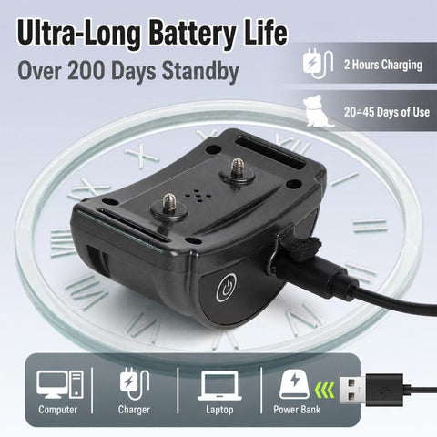 PaiPaitek PD259B USB Rechargeable Auto Anti Barking Dog Training Collar, PD259B