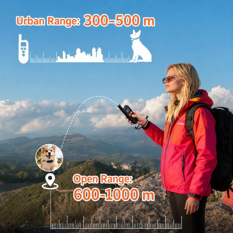 PaiPaitek PD516U-1 Ultrasonic Remote Controll Anti Barking Pet Dog Training Collar, PD516U-1