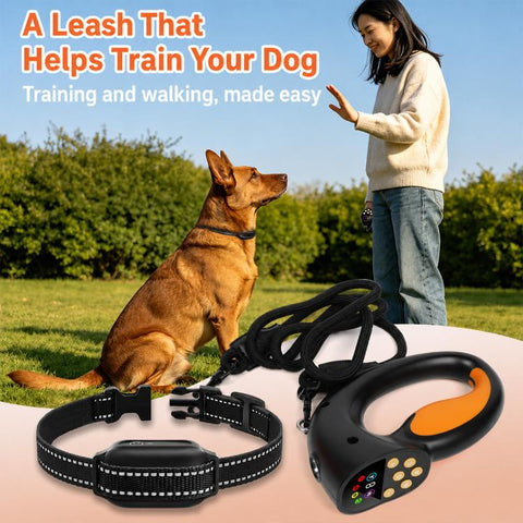 PaiPaitek PD810 Smart Anti-Tugging Dog Leash Pet Training Device Anti-Bark Collar, PD810