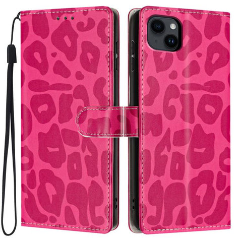 Leopard Print Wallet Vegan Leather Phone Case with Lanyard, For iPhone 14, For iPhone 14 Pro, For iPhone 14 Pro Max, For iPhone 13 Pro Max, For iPhone 13 Pro, For iPhone 13, For iPhone 12 / 12 Pro, For iPhone 12 Pro Max
