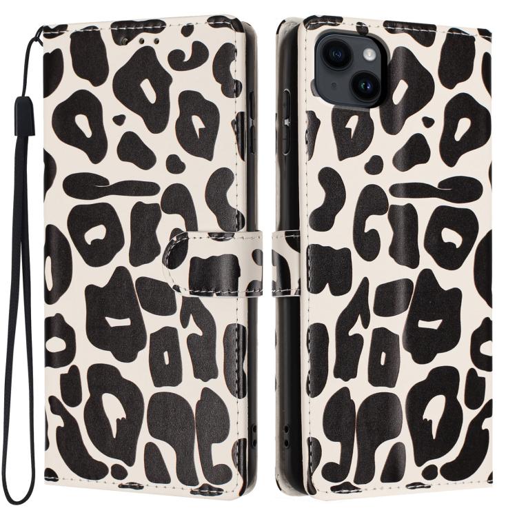 Leopard Print Wallet Vegan Leather Phone Case with Lanyard, For iPhone 14, For iPhone 14 Pro, For iPhone 14 Pro Max, For iPhone 13 Pro Max, For iPhone 13 Pro, For iPhone 13, For iPhone 12 / 12 Pro, For iPhone 12 Pro Max