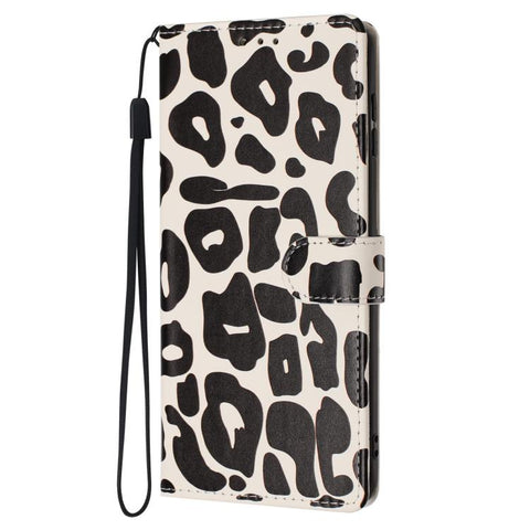 Leopard Print Wallet Vegan Leather Phone Case with Lanyard, For iPhone 14, For iPhone 14 Pro, For iPhone 14 Pro Max, For iPhone 13 Pro Max, For iPhone 13 Pro, For iPhone 13, For iPhone 12 / 12 Pro, For iPhone 12 Pro Max
