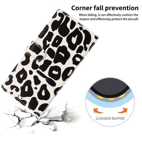 Leopard Print Wallet Vegan Leather Phone Case with Lanyard, For iPhone 14, For iPhone 14 Pro, For iPhone 14 Pro Max, For iPhone 13 Pro Max, For iPhone 13 Pro, For iPhone 13, For iPhone 12 / 12 Pro, For iPhone 12 Pro Max