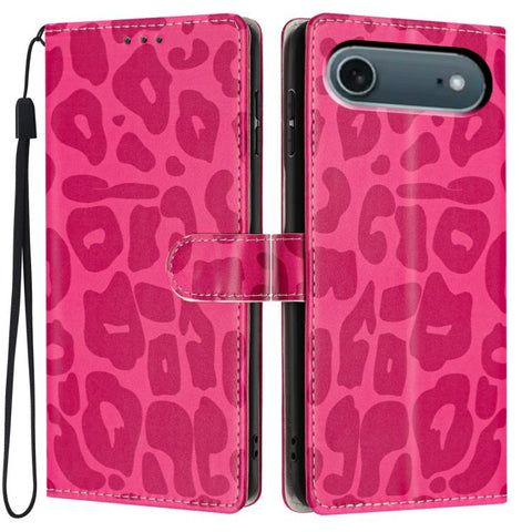 Leopard Print Wallet Vegan Leather Phone Case with Lanyard, For iPhone 18 Pro, For iPhone 18 Pro Max, For iPhone 17e / 16e, For iPhone 17 Pro Max, For iPhone 17 Pro, For iPhone 17, For iPhone Air, For iPhone 16 Pro Max