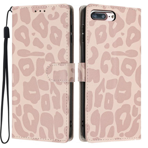 Leopard Print Wallet Vegan Leather Phone Case with Lanyard, For iPhone 11 Pro Max, For iPhone 11, For iPhone 11 Pro, For iPhone XS / X, For iPhone XR, For iPhone XS Max, For iPhone 8 Plus / 7 Plus