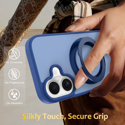 Skin Feel Revolving Kickstand Magnetic Phone Case, For iPhone 16, For iPhone 15 Pro Max, For iPhone 15 Pro, For iPhone 15, For iPhone 14 / 13, For iPhone SE 2022 / 2020 / 8 / 7, For iPhone 12 / 12 Pro