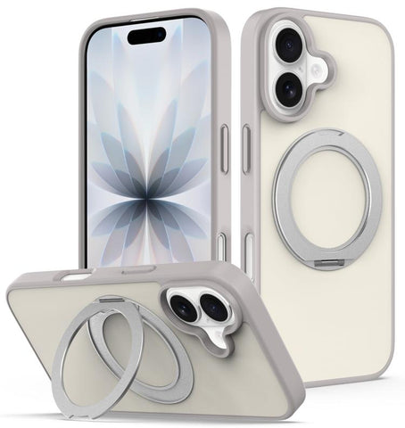 Skin Feel Revolving Kickstand Magnetic Phone Case, For iPhone 16, For iPhone 15 Pro Max, For iPhone 15 Pro, For iPhone 15, For iPhone 14 / 13, For iPhone SE 2022 / 2020 / 8 / 7, For iPhone 12 / 12 Pro