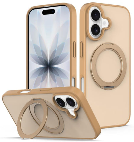Skin Feel Revolving Kickstand Magnetic Phone Case, For iPhone 16, For iPhone 15 Pro Max, For iPhone 15 Pro, For iPhone 15, For iPhone 14 / 13, For iPhone SE 2022 / 2020 / 8 / 7, For iPhone 12 / 12 Pro