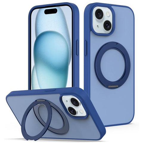 Skin Feel Revolving Kickstand Magnetic Phone Case, For iPhone 16, For iPhone 15 Pro Max, For iPhone 15 Pro, For iPhone 15, For iPhone 14 / 13, For iPhone SE 2022 / 2020 / 8 / 7, For iPhone 12 / 12 Pro